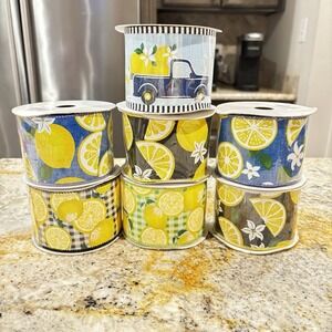 Lemon & Truck Ribbon Bundle - Wreath Decor Crafts